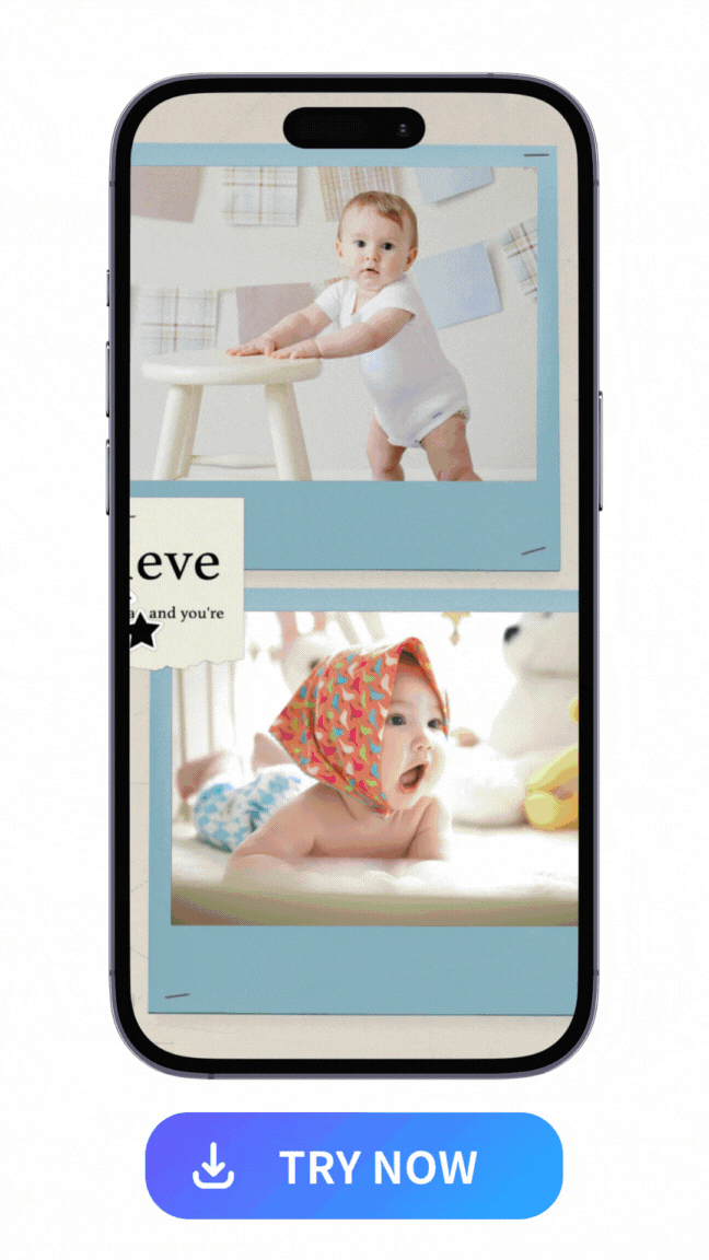 WhatsApp status idea of photo collages made with PhotoDirector